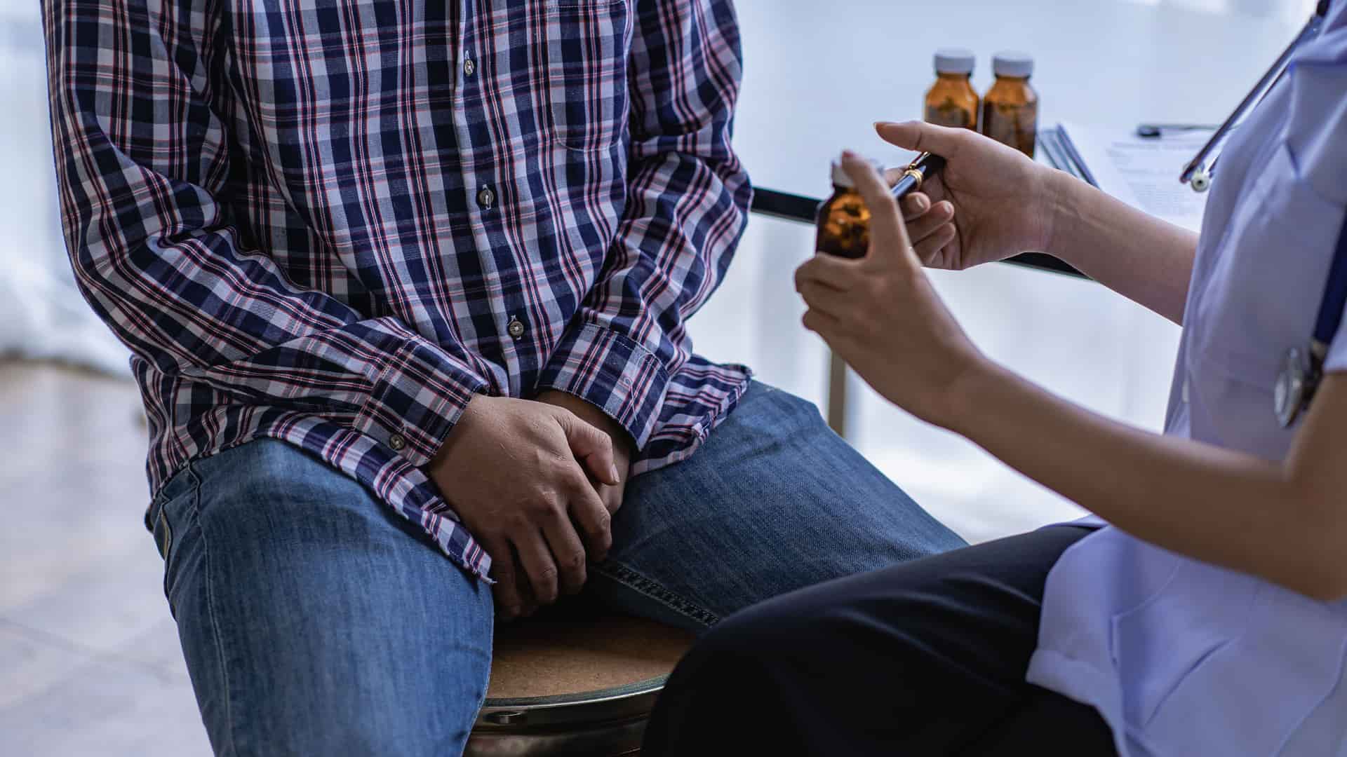 Patient treating enlarged prostate